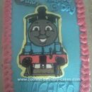 Homemade Thomas the Train Birthday Cake