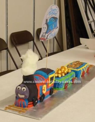 HomemadeThomas Train Cake