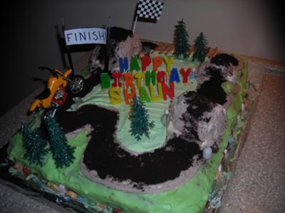 motocross cake