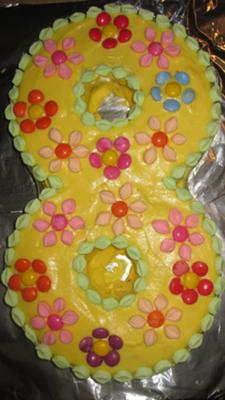 flower number 8 cake