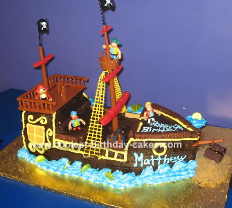 Pirate Ship Cake