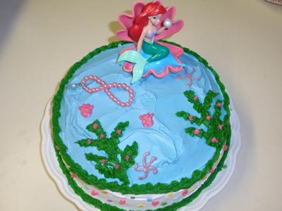 40 Cute First Birthday Cakes in 2022 : Mermaid Theme Birthday Cake