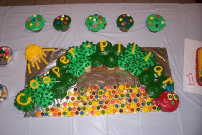 Cooper-pillar cupcake