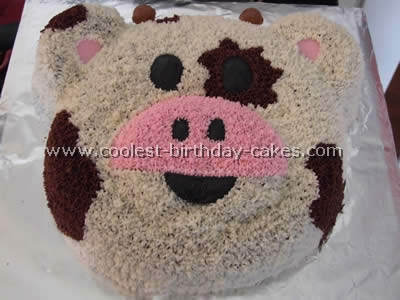 Cow Cupcake Cake