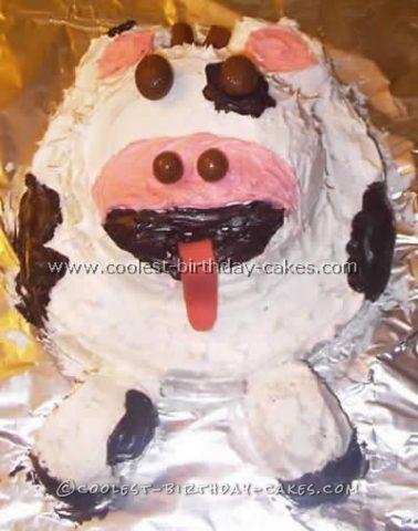 Festiko® Cow One Cake Topper Happy First Birthday Cake Decoration Cow Farm  Animal Zoo Theme