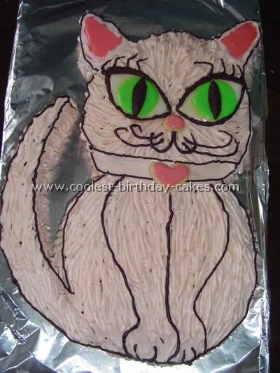Birthday Cake 127 - Cute Cat Face - Aggie's Bakery & Cake Shop