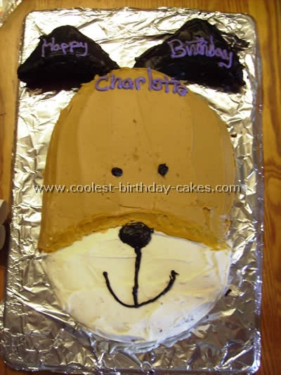 dog birthday cake icing