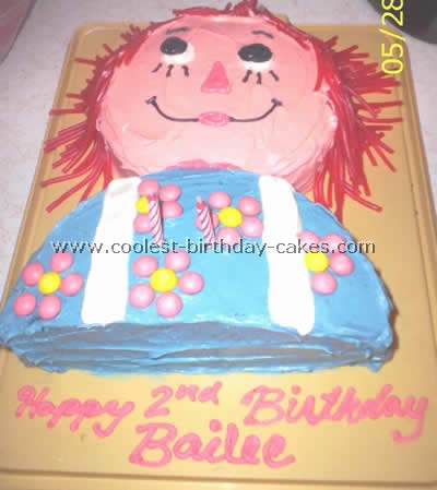 4 Cool Raggedy Ann Birthday Cake Ideas