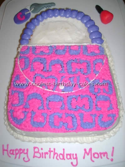 Purse Cake with Buttercream Icing