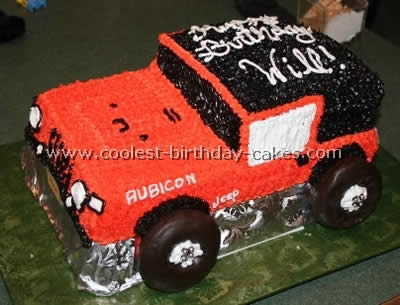 25+ Cool Jeep-Shaped Homemade Birthday Cakes