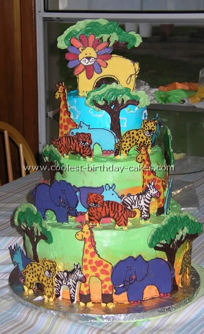Jungle and Safari Cake