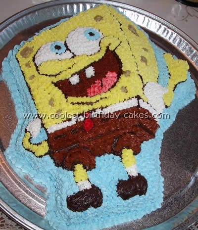 SpongeBob! This was actually my first SpongeBob cake, and I enjoyed every  second of it. Piping the little flowers on the sides was so… | Instagram