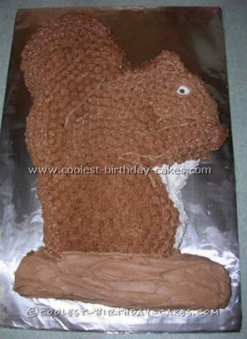 Premium Photo | Funny cartoon party squirrel with sweet cakes isolated